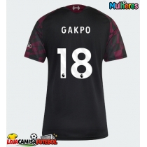 Camisa de Futebol Liverpool Cody Gakpo #18 Equipamento Alternativo Mulheres 2026-27 Manga Curta